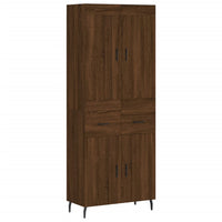 Thumbnail for Highboard Braun Eichen-Optik 69,5x34x180 cm Holzwerkstoff