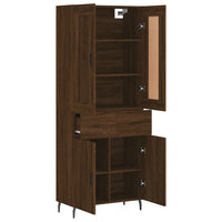 Thumbnail for Highboard Braun Eichen-Optik 69,5x34x180 cm Holzwerkstoff