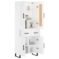 Thumbnail for Highboard Weiß 69,5x34x180 cm Holzwerkstoff