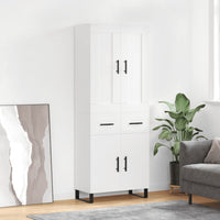Thumbnail for Highboard Weiß 69,5x34x180 cm Holzwerkstoff