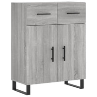 Thumbnail for Highboard Grau Sonoma 69,5x34x180 cm Holzwerkstoff