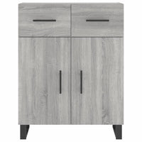 Thumbnail for Highboard Grau Sonoma 69,5x34x180 cm Holzwerkstoff