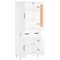Thumbnail for Highboard Weiß 69,5x34x180 cm Holzwerkstoff