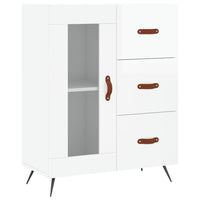 Thumbnail for Highboard Hochglanz-Weiß 69,5x34x180 cm Holzwerkstoff