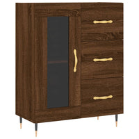 Thumbnail for Highboard Braun Eichen-Optik 69,5x34x180 cm Holzwerkstoff