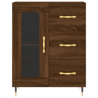 Thumbnail for Highboard Braun Eichen-Optik 69,5x34x180 cm Holzwerkstoff