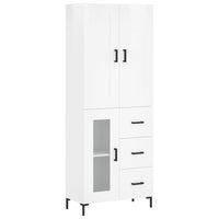 Thumbnail for Highboard Hochglanz-Weiß 69,5x34x180 cm Holzwerkstoff