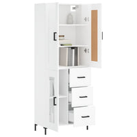 Thumbnail for Highboard Hochglanz-Weiß 69,5x34x180 cm Holzwerkstoff