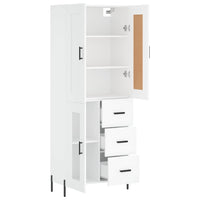 Thumbnail for Highboard Weiß 69,5x34x180 cm Holzwerkstoff