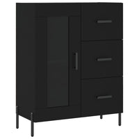 Thumbnail for Highboard Schwarz 69,5x34x180 cm Holzwerkstoff