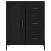 Thumbnail for Highboard Schwarz 69,5x34x180 cm Holzwerkstoff