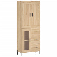 Thumbnail for Highboard Sonoma-Eiche 69,5x34x180 cm Holzwerkstoff