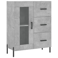 Thumbnail for Highboard Betongrau 69,5x34x180 cm Holzwerkstoff