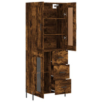 Thumbnail for Highboard Räuchereiche 69,5x34x180 cm Holzwerkstoff