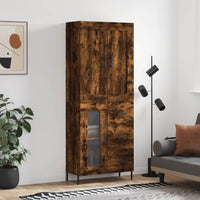 Thumbnail for Highboard Räuchereiche 69,5x34x180 cm Holzwerkstoff