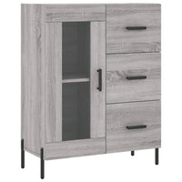 Thumbnail for Highboard Grau Sonoma 69,5x34x180 cm Holzwerkstoff