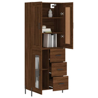 Thumbnail for Highboard Braun Eichen-Optik 69,5x34x180 cm Holzwerkstoff