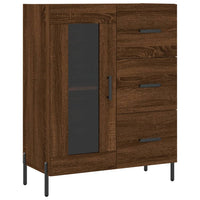 Thumbnail for Highboard Braun Eichen-Optik 69,5x34x180 cm Holzwerkstoff