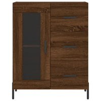 Thumbnail for Highboard Braun Eichen-Optik 69,5x34x180 cm Holzwerkstoff