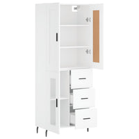 Thumbnail for Highboard Weiß 69,5x34x180 cm Holzwerkstoff