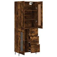 Thumbnail for Highboard Räuchereiche 69,5x34x180 cm Holzwerkstoff