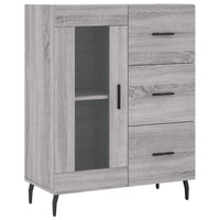 Thumbnail for Highboard Grau Sonoma 69,5x34x180 cm Holzwerkstoff