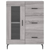 Thumbnail for Highboard Grau Sonoma 69,5x34x180 cm Holzwerkstoff