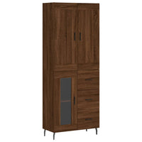 Thumbnail for Highboard Braun Eichen-Optik 69,5x34x180 cm Holzwerkstoff