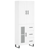 Thumbnail for Highboard Weiß 69,5x34x180 cm Holzwerkstoff