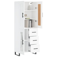Thumbnail for Highboard Weiß 69,5x34x180 cm Holzwerkstoff