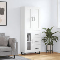Thumbnail for Highboard Weiß 69,5x34x180 cm Holzwerkstoff