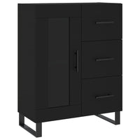 Thumbnail for Highboard Schwarz 69,5x34x180 cm Holzwerkstoff