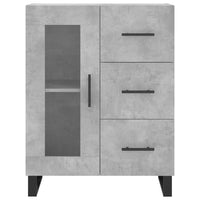 Thumbnail for Highboard Betongrau 69,5x34x180 cm Holzwerkstoff