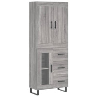 Thumbnail for Highboard Grau Sonoma 69,5x34x180 cm Holzwerkstoff