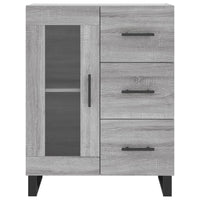 Thumbnail for Highboard Grau Sonoma 69,5x34x180 cm Holzwerkstoff