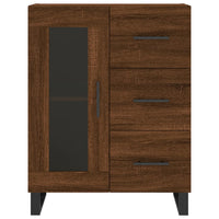 Thumbnail for Highboard Braun Eichen-Optik 69,5x34x180 cm Holzwerkstoff