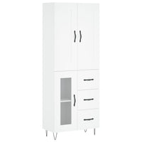 Thumbnail for Highboard Weiß 69,5x34x180 cm Holzwerkstoff