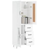 Thumbnail for Highboard Weiß 69,5x34x180 cm Holzwerkstoff