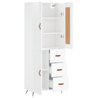 Thumbnail for Highboard Hochglanz-Weiß 69,5x34x180 cm Holzwerkstoff