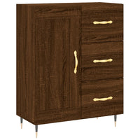 Thumbnail for Highboard Braun Eichen-Optik 69,5x34x180 cm Holzwerkstoff