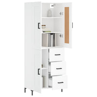 Thumbnail for Highboard Weiß 69,5x34x180 cm Holzwerkstoff