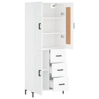 Thumbnail for Highboard Weiß 69,5x34x180 cm Holzwerkstoff