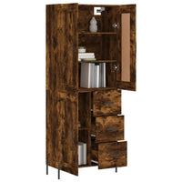 Thumbnail for Highboard Räuchereiche 69,5x34x180 cm Holzwerkstoff