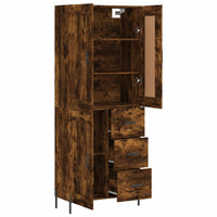 Thumbnail for Highboard Räuchereiche 69,5x34x180 cm Holzwerkstoff