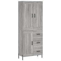 Thumbnail for Highboard Grau Sonoma 69,5x34x180 cm Holzwerkstoff