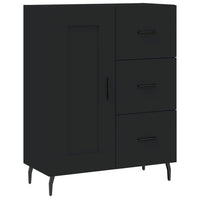 Thumbnail for Highboard Schwarz 69,5x34x180 cm Holzwerkstoff