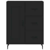 Thumbnail for Highboard Schwarz 69,5x34x180 cm Holzwerkstoff