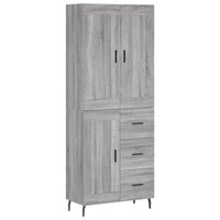 Thumbnail for Highboard Grau Sonoma 69,5x34x180 cm Holzwerkstoff