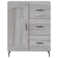 Thumbnail for Highboard Grau Sonoma 69,5x34x180 cm Holzwerkstoff