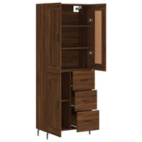 Thumbnail for Highboard Braun Eichen-Optik 69,5x34x180 cm Holzwerkstoff